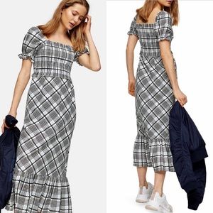Topshop Gingham Dress Size 10
